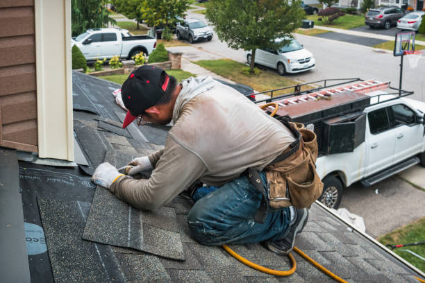 Professional Flat Roof Repair technician working in Mount Sinai, NY